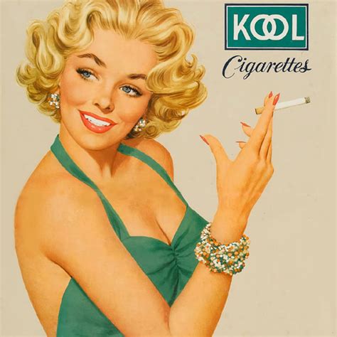 Detail Of Kool Blonde Girl Cigarettes Mild Menthol S Mad Men Art Vintage Ad Art Collection