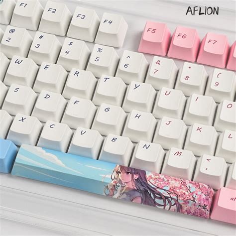 Aflion Two Dimensional Girl Theme Mechanical Keyboard 108key Gaming