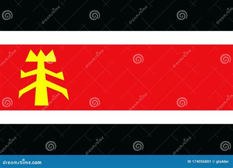 Martinican Independence Movement Flag in Proportions and Colors Vector ...