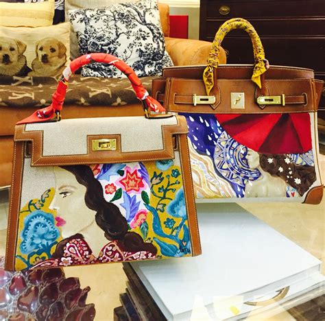 Hand Painted Hermes Bags By Artist Love Marie Aka Heart Evangelista