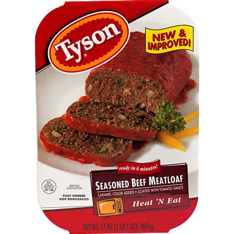 Tyson Beef Meatloaf Seasoned Heat N Eat Superlo Foods