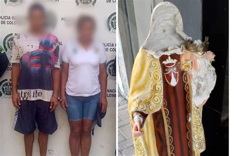 Policía capturó a dos personas por vandalismo contra imagen religiosa