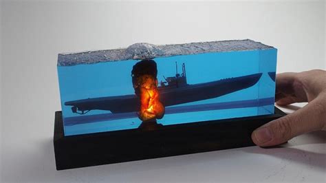 SUBMARINE EXPLOSION DIORAMA Resinart Submarines IModeler