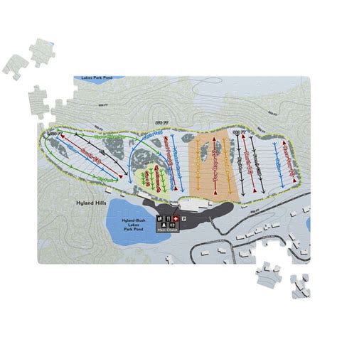 Hyland Hills Minnesota Ski Trail Map Puzzles