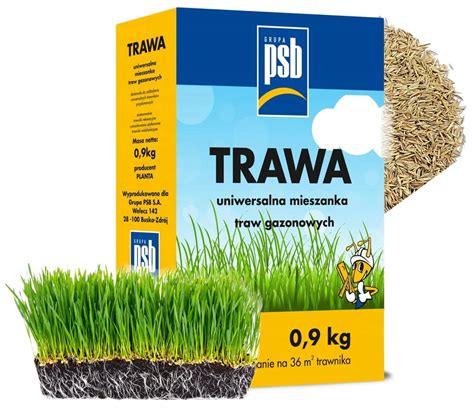 Nasiona Trawa Gazonowa Uniwersalna PSB 0 9kg Planta Sklep EMPIK