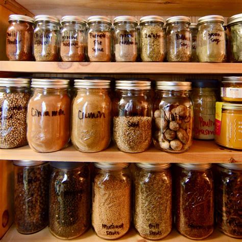 Pantry Organization With Canning Jars