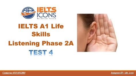 A1 Life Skill Listening With Questions And Answers A1 Listening Test 3 Youtube