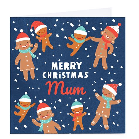 Buy Personalised Gingerbread Christmas Card Gingerbread People For