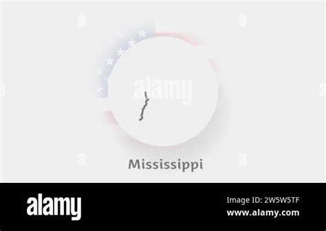 Mississippi State Of USA Animated Map Of USA Showing The State Of