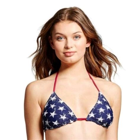 Xhilaration Swim Xhilaration American Flag Bikini Top Nwot Poshmark