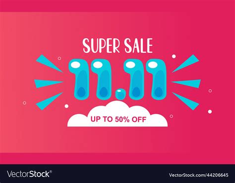 1111 Shopping Day Sale Global Shopping World Day Vector Image