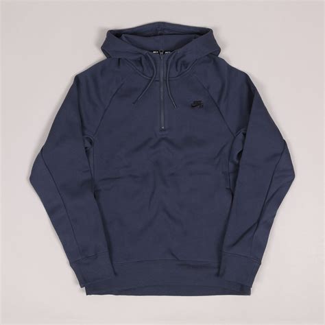 Nike Sb Icon Zip Hoodie Thunder Blue Black Skateboarding Nike Sb