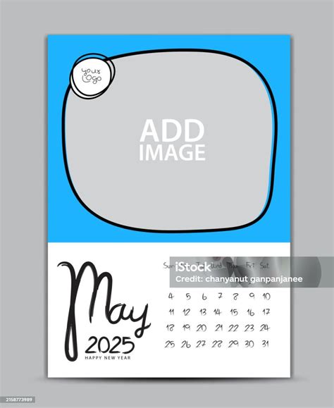 Desain Kalender 2025 Tahun Mei 2025 Kalender Dinding 2025 Tahun