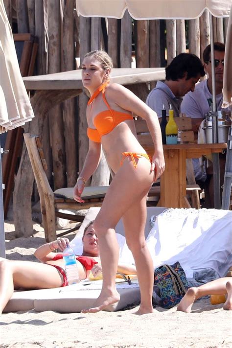 Chelsy Davy In Orange Bikini 2017 10 GotCeleb