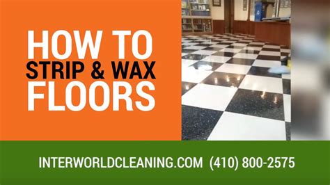 How To Strip And Wax Floors Youtube