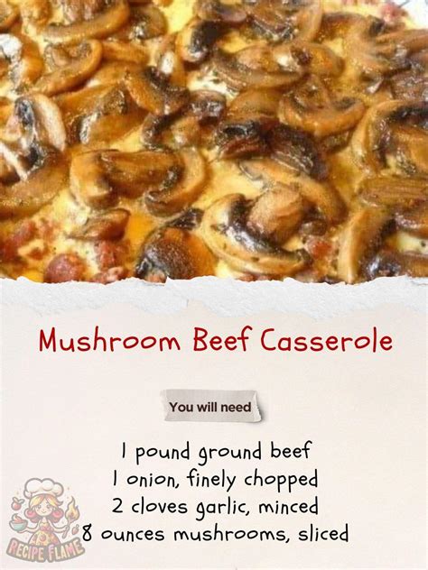 Mushroom beef casserole – 99easyrecipes