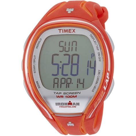 Montre Timex Cardio Ironman Triathlon 250 Lap Sleek T5K788 Orange