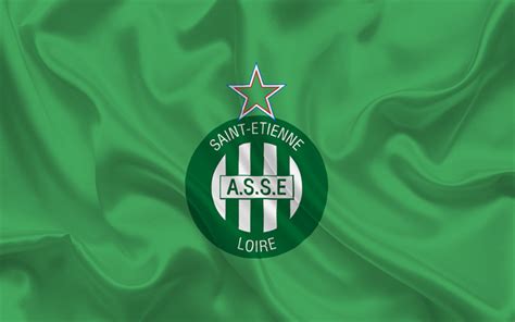 Download wallpapers AS Saint-Etienne, Football club, emblem, logo ...