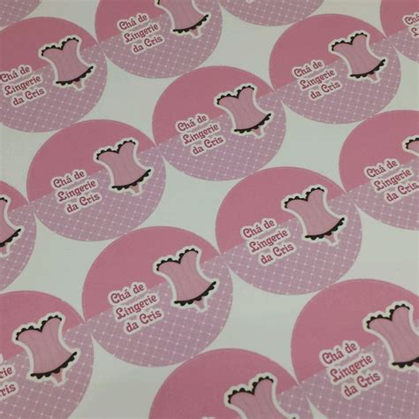 Adesivo Brigadeiro Chá de Lingerie Elo7 Produtos Especiais