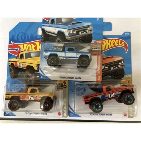 Hot Wheels 70 Dodge Power Wagon Lot 3 Car Shopee Malaysia
