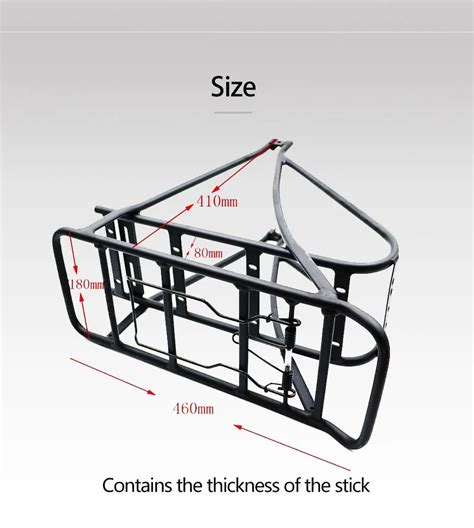 Black 26inch 28inch 700c Bike Luggage Rack Double Layer Bicycle Battery