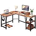 Treetalk Computer Desk L Shaped Corner Desk With Layer Storage Large