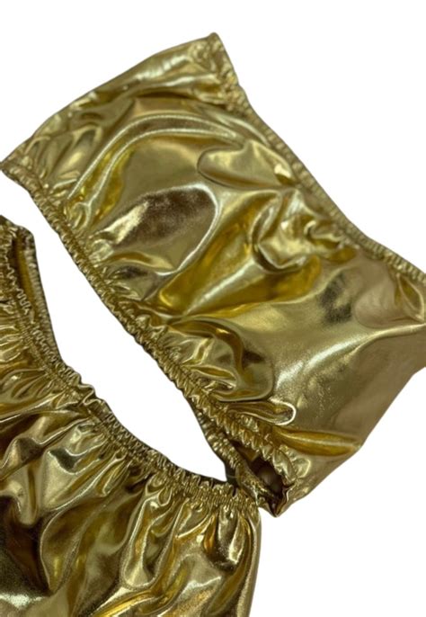 Conjunto Metalizado Top E Hot Panties Carnaval Dourado Compre Agora Dafiti Brasil