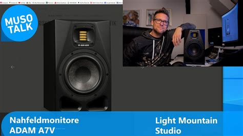 Nahfeld Studio Monitore Adam Audio A7V YouTube