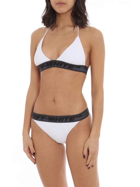 Bikinis Off White Branded Bands Bikini OWFA034R21JER0010100