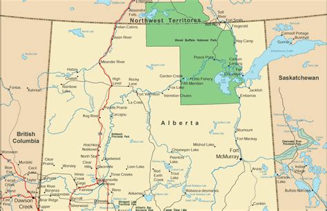 Tallest Building: Map of Alberta Province Pictures