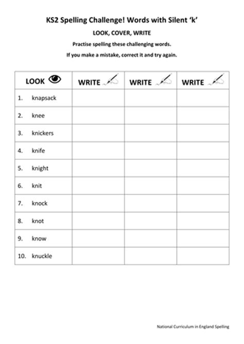 Free Printable Spelling Worksheets Ks2 - Printable Templates