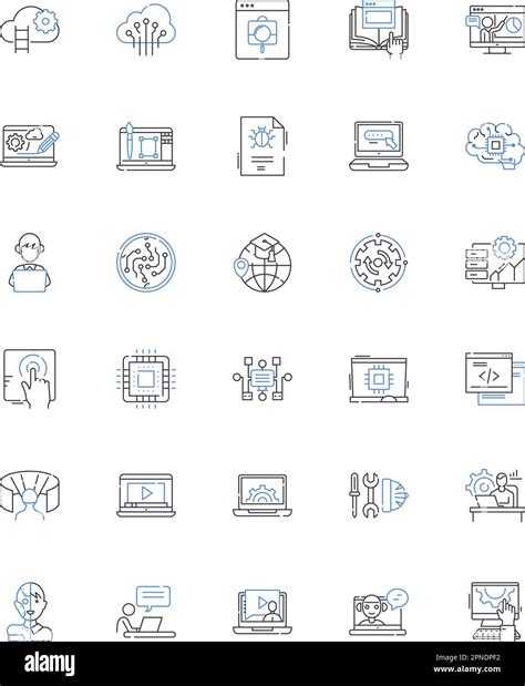 User Interface Line Icons Collection Navigation Layout Design