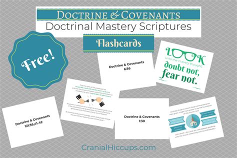 Doctrine Covenants Doctrinal Mastery Posters