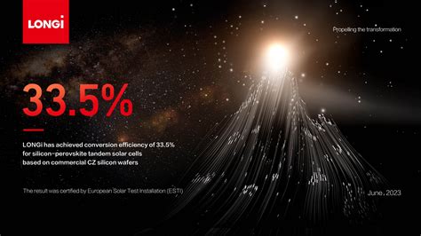 Longi Announces New Conversion Efficiency Of For Its Silicon