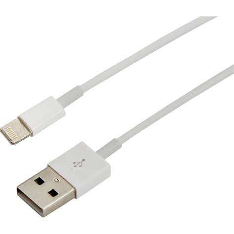 Кабель USB REXANT Lightning для iPhone 1м с чипом белый 18-0000 ...