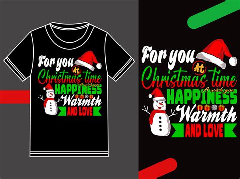 Happy Merry Christmas T Shirt Design Behance