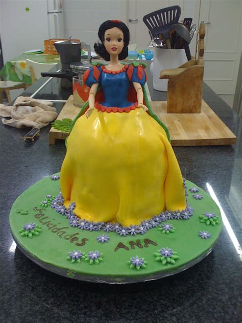 Tartas Hechas Con Amor Tarta Blancanieves Con Fondant