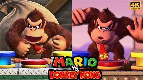 Mario Vs Donkey Kong Switch All Main World Bosses Cutscenes No