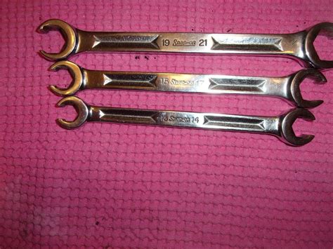 Snap On Pc Metric Double Flare Nut Wrenches Mm Usa