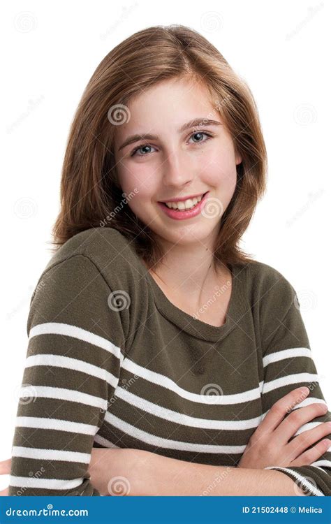 Retrato Da Menina Adolescente Nova Foto De Stock Imagem De Forma