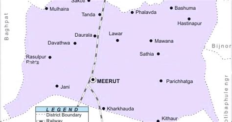 Rail-Map-india: Meerut-railway-map