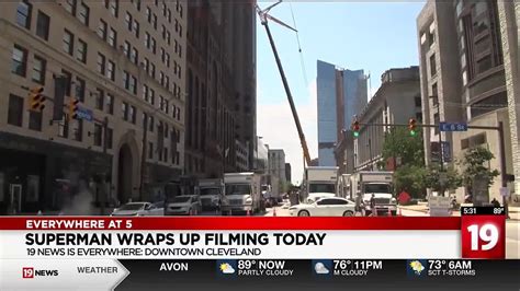 Superman Crews Pack Up As Filming Wraps In Downtown Cleveland Youtube