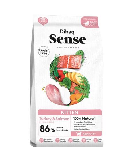 Alimento Kitten Salmon Y Pavo Dibaq Sense Para Gatos Peso 1 5 Kg