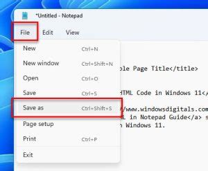 How To Run HTML Code In Notepad Windows 11