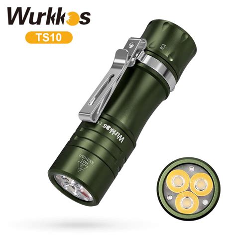 Wurkkos New Color Green Ts Powerful Mini Edc Torch With