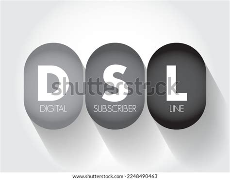 Dsl Digital Subscriber Line Technology That Stock Vector Royalty Free