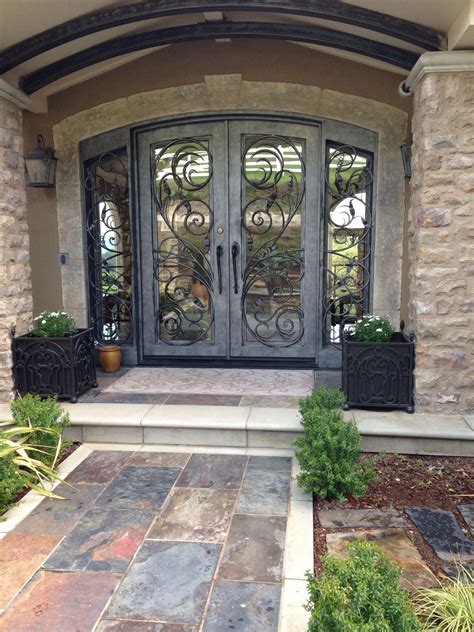 Grand Entrance Wrought Iron Front Door Front Door Entrance House Front Door House Doors