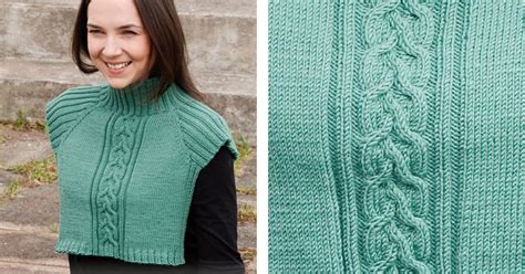 Emerald Knitted Neck Warmer Free Knitting Pattern