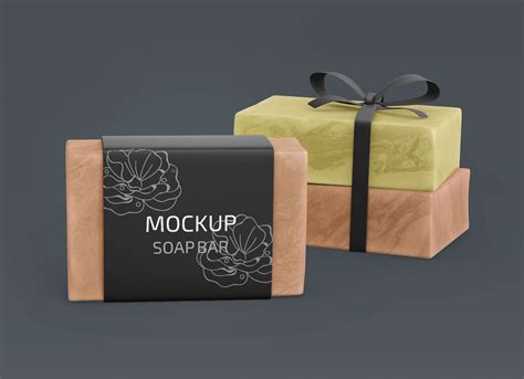 Free Organic Homemade Soap Bar Mockup Psd Set Good Mockups