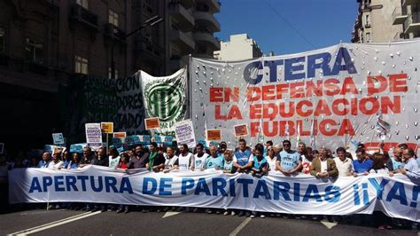 Ctera Anunció Un Paro Nacional Docente Para El Lunes 26 De Febrero